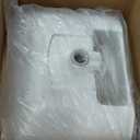 Sublime Rectangular Two-Piece Ceramic Pedestal Bathroom Sink in Glossy White with Overflow, Single Faucet Hole, Standard 1.75 in Drain