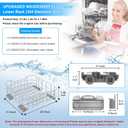Upgraded WD28X34744 WD28X26099 Dishwasher Lower Rack Compatible with GE Dishwasher Rack Parts,WD28X28918 WD28X22659 WD28X34744 GDF510PSM0SS 304 Stainless Steel GE Dishwasher Bottom Rack with Wheel