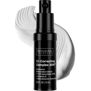 Revision Skincare C+ Correcting Complex 30% Vitamin C Serum for Face Anti-Aging Treatment to Brighten Skin, Reduce Fine Lines, Wrinkles & Dark Spots, Firming & Safe for Sensitive Skin, 15 ML