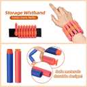4 Pack Blaster Set for Kids Ages 5+ | 80 Foam Darts & 4 Wrist Bands | Team Battle Toy Gift - Christmas Birthday Easter Party