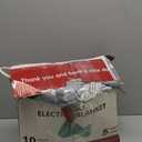 Heated Blanket Twin Electric Blanket 62X84in - Fast Heating Blanket for Adults Ultra Soft Flannel & Warm Sherpa with 5 Heat Levels & 10 Hrs Timer, Machine Washable, Office Use for Winter(Gray)