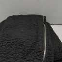 ReachMe Womens Fleece Zip Up Jacket with Pockets Oversized Long Sherpa Hoodie Fuzzy Jackets Warm Teddy Coat (XX-Large, 02 Black)