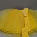 Haakong 2 Pcs 80s Costume Set Yellow Tutu Women with Tube Socks Layered Tulle Tutu Skirt for Women Halloween Cosplay Dress up(Yellow)