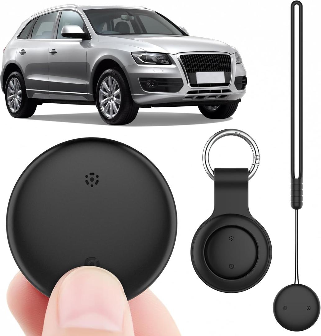 DDJ GPS Tracker for Vehicles & Items, Smart Tag with Keychain Holder, Works with iOS Find My, Item Locator, IP67 Waterproof (1 Pack)