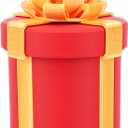 Annoying Nested Screw Gift Box 3D Printed 10 Layer Reusable Prank Fun Money Puzzle Cash Holder Round Red Gold