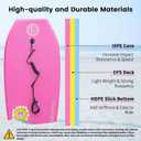 Bodyboard 33/37/41" w/ Leash EPS Core Lightweight Board for Adults
