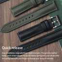 Nylon Leather Watch Band Quick Release Waterproof Resistant Oxford Fabric Durable Hybrid Premium Nylon Fiber Genuine Leather Universal Replacement Strap 18mm 19mm 20mm 21mm 22mm for Men Women
