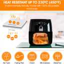 Air Fryer Liners Disposable, 250Pcs Non-stick, 8 Oil-proof Parchment Paper Air Fryer Liners, Wood Pulp, Food Grade for Air Fryer, Frying Pan, Oven, Microwave and Steamer - (Square)