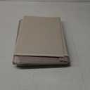 StorageWorks Fabric Storage Bins with Lid, Decorative Storage Boxes for Shelves, Stackable Closet Organizer Basket with Handles, Large, Brown and Beige, 2-Pack