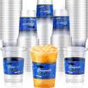 Blue and White Graduation Cups 2026, 48 Pack 16 oz Class of 2026 Plastic Cups, Disposable Grad Party Drinkware for High School College Celebrations