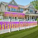 Mega-L Congratulation Banners Party Decorations, Purple Gold Foil Fringe Garland, 4Pack 78Ft Tinsel Streamers Photo Booth Props Flag for Parade Float Car Birthday Party Decor Class of 2026 Graduation