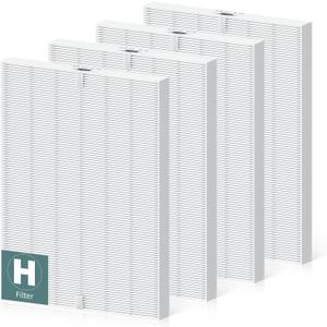 4 Pack 116130 HEPA Replacement Filter H for Winix PlasmaWave Air Purifier 5500 5500-2 C535 5300 5300-2 6300 6300-2 P300 AM90 9000 5000 5000B C909 9800, H13 True HEPA Filter