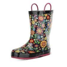 Western Chief Rain Boots with Pull on Handles for Toddlers and Kids - Premium Waterproof Boots for Boys and Girls Size 7