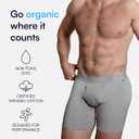 NADS Organic Cotton Boxer Briefs – Hormone-Friendly, Non-Toxic Men’s Underwear for Comfort, Support & Safer Nuts M