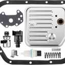 A500 A518 A618 46RE 47RE 48RE Transmission Filter Gasket Kit Fit for Dodge Ram 1500 2500 3500 Dakota Durango Grand Cherokee Fit for Jeep Fit for Chrysler 2000-up with Governor Pressure Sensor Solenoid