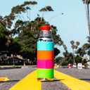 2 x Pura Kiki Bottle Short Silicone Sleeves - Plastic-Free, Medical Grade, NonToxic, MadeSafe Certified | Adds Grip, Non-Slip, Removable | Provides Insulation for Hot & Cold Liquids | Green