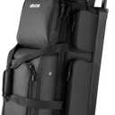 VEVOR Bowling Ball Bag, 3 Ball Double Roller Bowling Bag with Wheels, Featuring a Separate Compartment for Shoes (Up To US Size 16) & Oversized Accessory Pocket, Retractable Handle Extends to 41.34 in