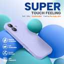 Miracase Magnetic for iPhone 17 Case, Compatible with MagSafe, Integrated Silicone Camera Control Cover, 3.0mm Thicken Shockproof Drop Protection Phone Case for 17,Light Purple