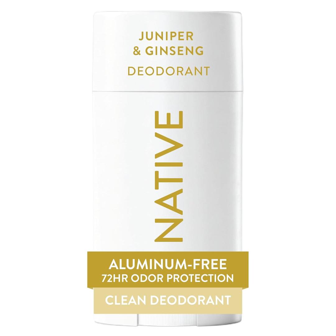 Native Deodorant Contains Naturally Derived Ingredients, 72 Hour Odor Control, Deodorant for Women and Men, Aluminum Free, Juniper & Ginsing 2.65oz