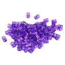 100PCS Braiding Beads Metal Cuffs,New Colorful Dreadlocks Beads Hair Braid Rings Clips Dread Locks, Rings Cuff Hair Decoration Braiding Filigree Tube Hair Jewelry () (purple)