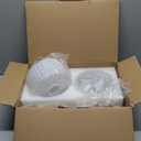 Shenmoyl Battery Operated Wall Sconce with White Striped Shade Pattern Glass Adjustable Chain Retro Wall Mounted Light, Modern Wall Lamp Fixtures Decor for Bedside Bedroom Indoor Doorway，Set of 2