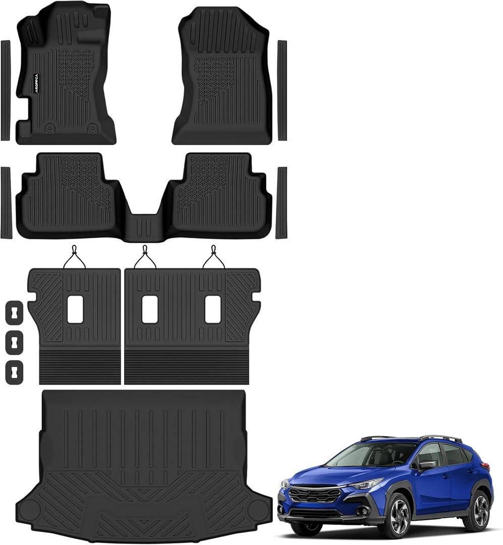 All Weather Floor Mats Full Set for 2018-2023 Subaru Crosstrek