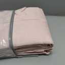 Pretty Light Pink Semi Sheer Curtains 96 Inches Long for Living Room 2 Panels Set, Memory Shaped Pinch Pleated 8 FT Faux Linen Light-Filtering Nursery Curtain Back Tab Elegant Window Drapes W40 x L96