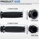 1 Inch/25mm Motorcycle Handlebar Grips Cable Throttle Hand Grips for Harley Touring Softail Dyna Sportster Street Glide Cruisers Choppers
