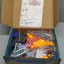 Electric Toddler Train Set Toy, Battery Powered Railway Train Track Toy Playset for Kids Ages 3 4 5, Boys and Girls