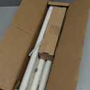 White Wood Curtain Rods for Windows:HTZON 1" Farmhouse Boho Rrustic Wooden Curtain Rod Living Room Bedroom,Decorative Adjustable Antique White Drapery Rods Faux Wood Grain Vintage Distressed,36-88"