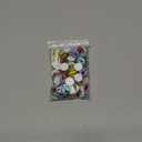 PATIKIL 15mm Dragon Eyes, 100 Pcs Round Glass Eyes Animals Crochet Eyes for Clay Doll Making Craft DIY Findings Jewelry Making, Multicolored