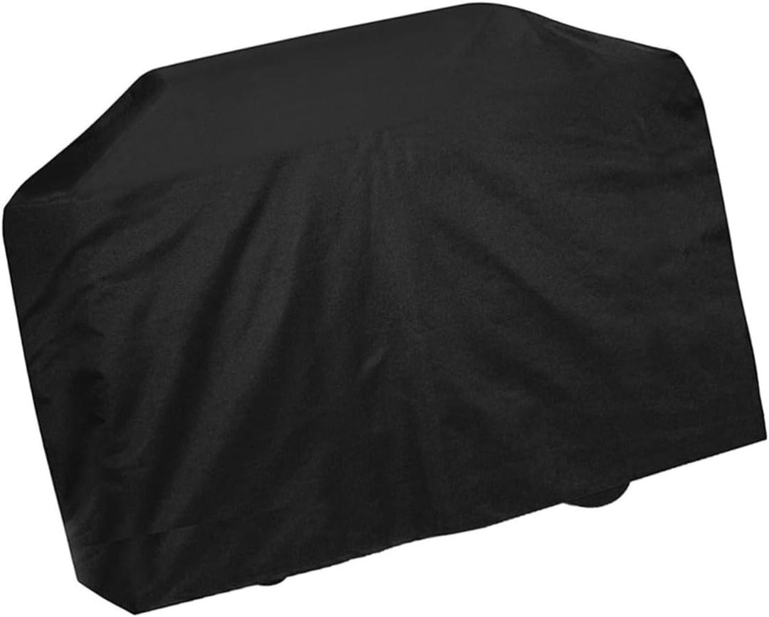 Generic BBQ Grill Cover Heavy Duty Nylon Fabric Patio Outdoor Smoker and Furniture Dust Protector Weather Resistant Easy Clean Black