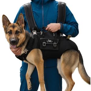 Dog Backpack Carrier - Spine-Friendly for Large Dogs(24-35lbs) Horizontal Design Dog Carrier with Adjustable Back Straps for Joint Injuries, Arthritis, Ideal for Stairs, Elderly Dogs(Size XL)