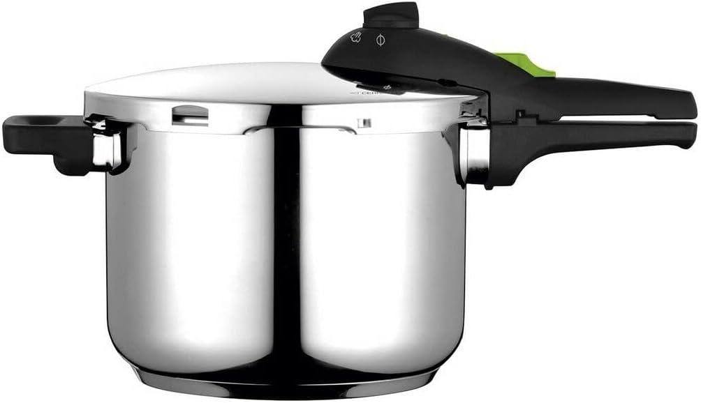 Fagor Rapid Xpress Pressure Cooker 6 Litres, Induction, Express Super Fast, Stainless Steel 18/10, All Types of Cookers, Thermo Diffuser Bottom, 2 Pressure Levels, 5 Safety Systems