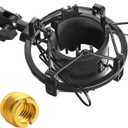 YOUSHARES AT2020 Shock Mount, Microphone Shock Mount Reduces Vibration Noise for Audio Technica AT2020 AT2035 ATR2500 Condenser Mic