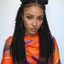 WIGER Full Double Lace Braided Wigs Two Twist Braid Curly Wig Black Spiral Coiled Braid Wigs Pre Plucked with Baby Hair Senegalese Braided Wig for Black Women 24 Inch