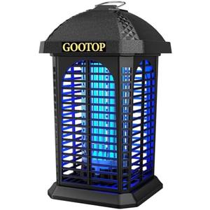 Bug Zapper Outdoor, 4200V Electric Mosquito Zapper, Bug Zapper Outdoor, Fly Traps, Fly Zapper, Mosquito Killer Indoor 3 Prong Plug, 90-130V, ABS Plastic Outer
