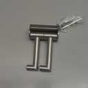 APLusee Brushed Nickel Double Swivel Towel Hook, 304 Stainless Steel Folding Clothes Hanger with Multi 2 Rotating Arms, Wall Mounted (1 Pack)