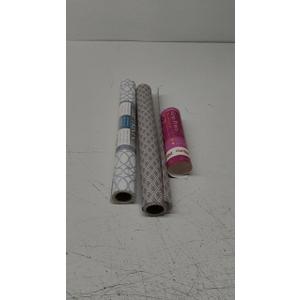2 Pack Set Grip Prints Modern Blue And Brown 18inx4Ft