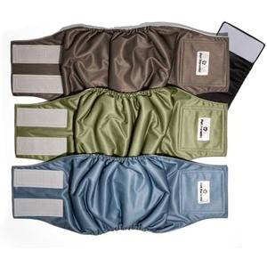 Pet Parents Washable Belly Bands for Male Dogs (3pack) + Extenders of Durable Dog Diapers Male, Premium Male Dog Diapers & Dog Wraps (Medium, Koda) : Pet Supplies