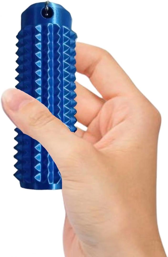 Little Ouchies FidgetPain Stim Fidget Large Size Stim Toys Portable KeychainSpiky Fidget Fidget Roller for Relieve Anxiety and Release Stress(Blue)