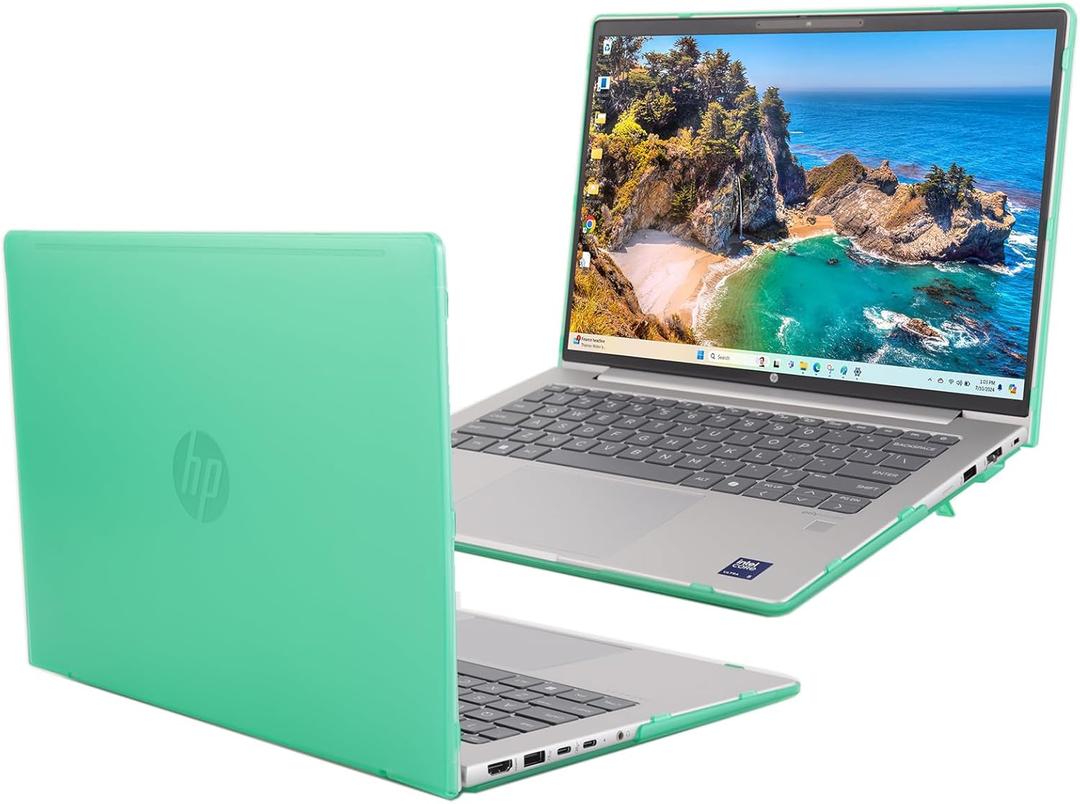 mCover Case ONLY Compatible for 2024  2025 14-inch HP ProBook 440/445 G11 Series Windows Notebook PC (NOT Fitting Any Other HP Models) - Green
