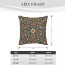 William Morris Vintage Floral Velvet Throw Pillow Covers 18x18 Inch Boho Botanical Art Home Decor Pillowcase Soft Farmhouse Rustic Square Cushion Cover for Bed Sofa Living Room Indoor and Outdoor