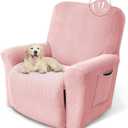 Recliner Chair Cover Lazy Boy Recliner Covers Recliner Covers for Recliner Chair 1 Piece Furniture Protector Prevent wear and pet HairRecliner,Pink