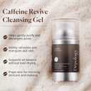 depology Coffee Exfoliating Face Wash for Oily Skin  Helps Reduce Puffiness & Remove Dead Skin  For Men & Women  Revive Cleansing Gel with Coffee Seed Powder & Caffeine , 120ml