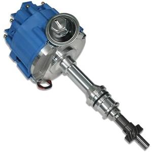 Aflle Racing Blue Cap HEI Ignition Distributor 65K Coil Fits Ford 351C 351M 400 429 460 8 Cylinders (OE: JM6502BL, 1046013)
