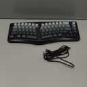 7KEYS Wired Ergonomic Keyboard, Compact Mini Split Keyboard 69 Keys, 14+ RGB Backlight, Detachable USB Type-C Cable, Natural and Comfortable Typing for Desktop Windows PC Laptop MAC (Gray)