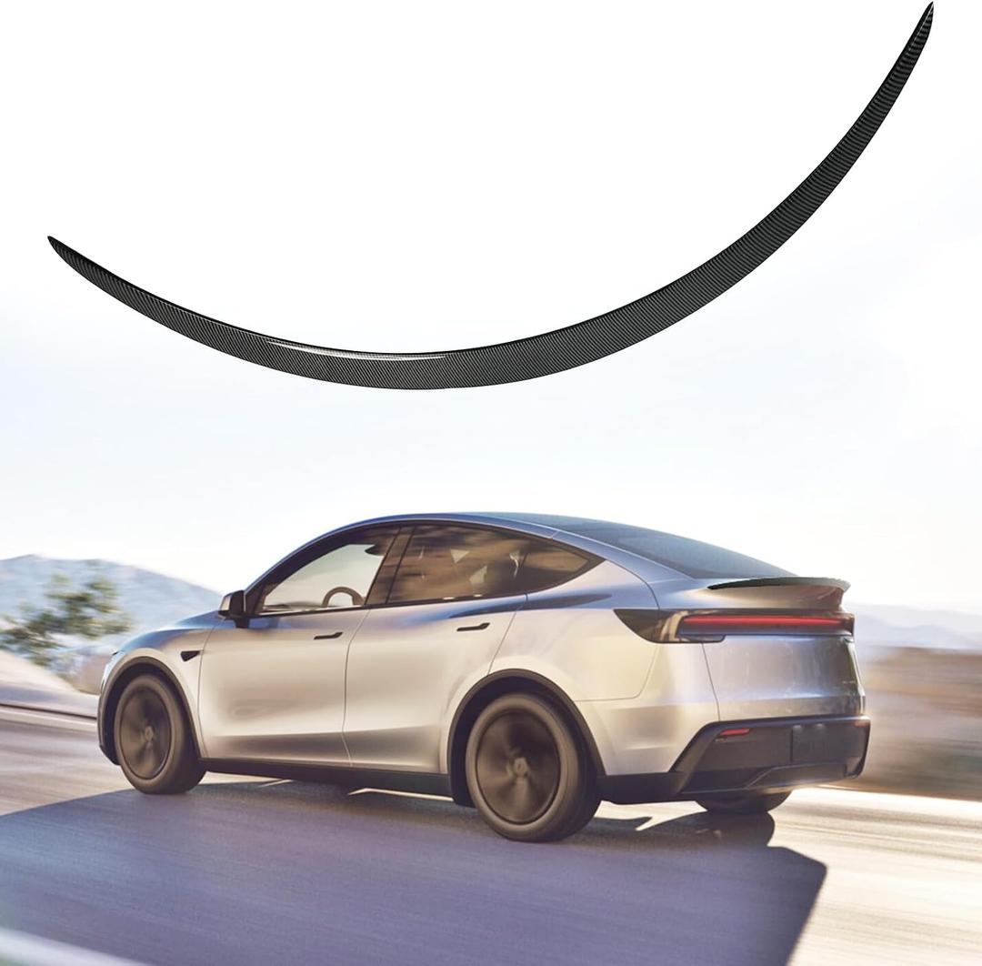 Rear Spoiler fit for 2025 2026 Tesla Model Y Juniper Wing ABS OEM Rear Trunk Lip Sporty Appearance Model Y Refresh Exterior Accessories Glossy Carbon Fiber