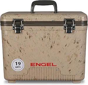 Engel 19qt Leak-Proof, Air Tight, Drybox Cooler and Small Hard Shell Lunchbox for Men and Women