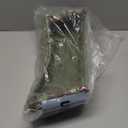 Round Paper Rope Storage Basket Wicker Baskets for Organizing with Handle Decorative Storage Bins for Countertop Toilet Paper Basket for Toilet Tank Top Small Baskets , Green